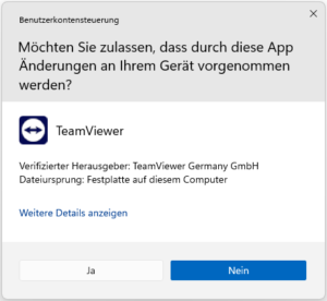 Windows Benutzerkontensteuerung